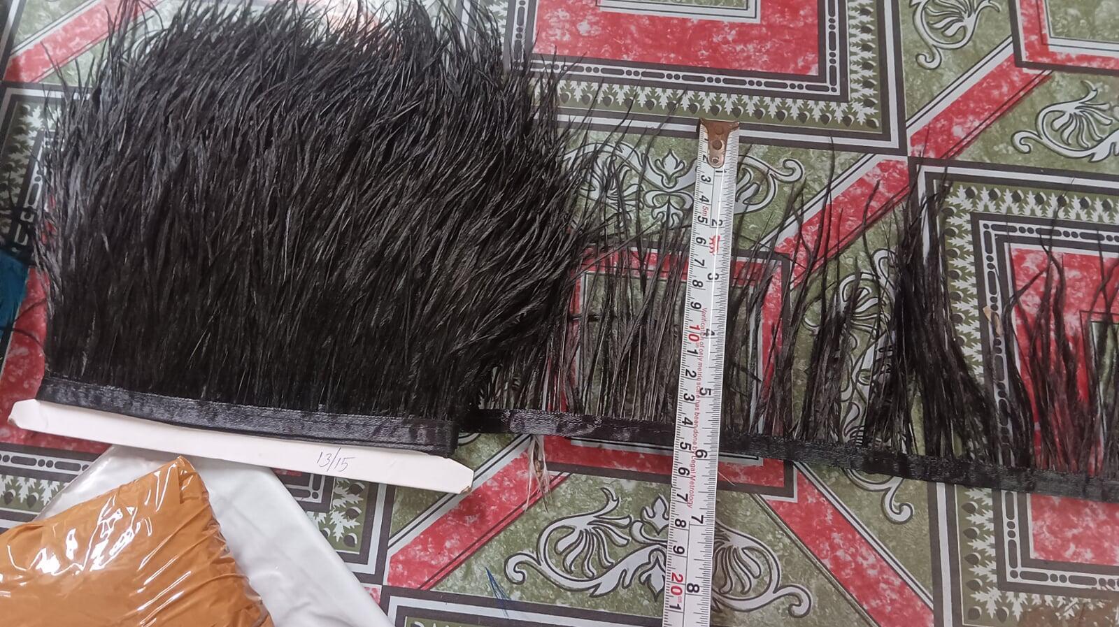 Ostrich feather lace